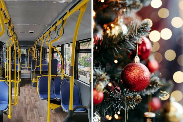 Vianoce autobus trolejbus elektricka dopravný podnik bratislava