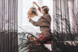 vianočná papierová výzdoba