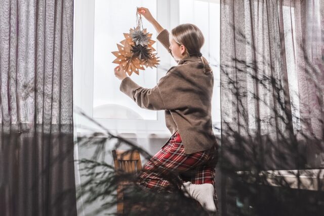 vianočná papierová výzdoba