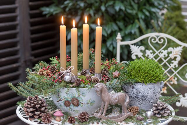 vianočné črepníky