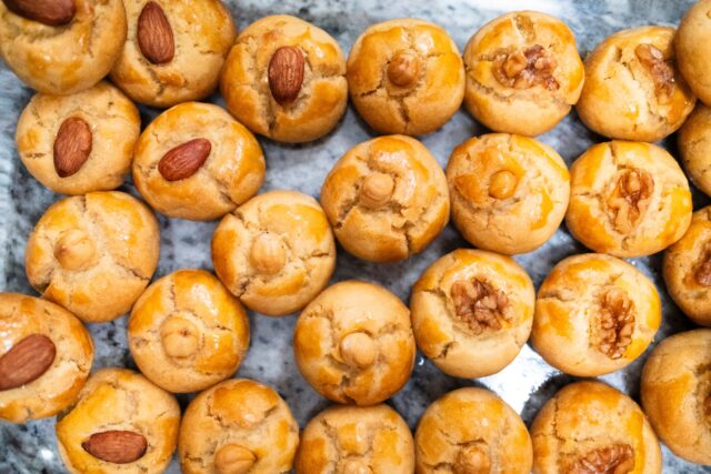 vianočné orechové kolieska