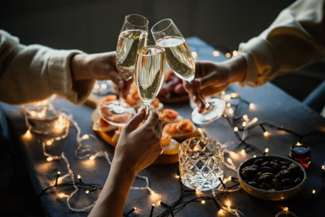 silvestrovské pohostenie