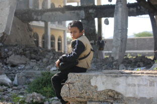 dieťa vo vojnovej zóne