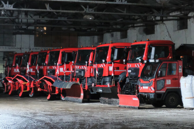 Zimna udrzba posyp zima sneh