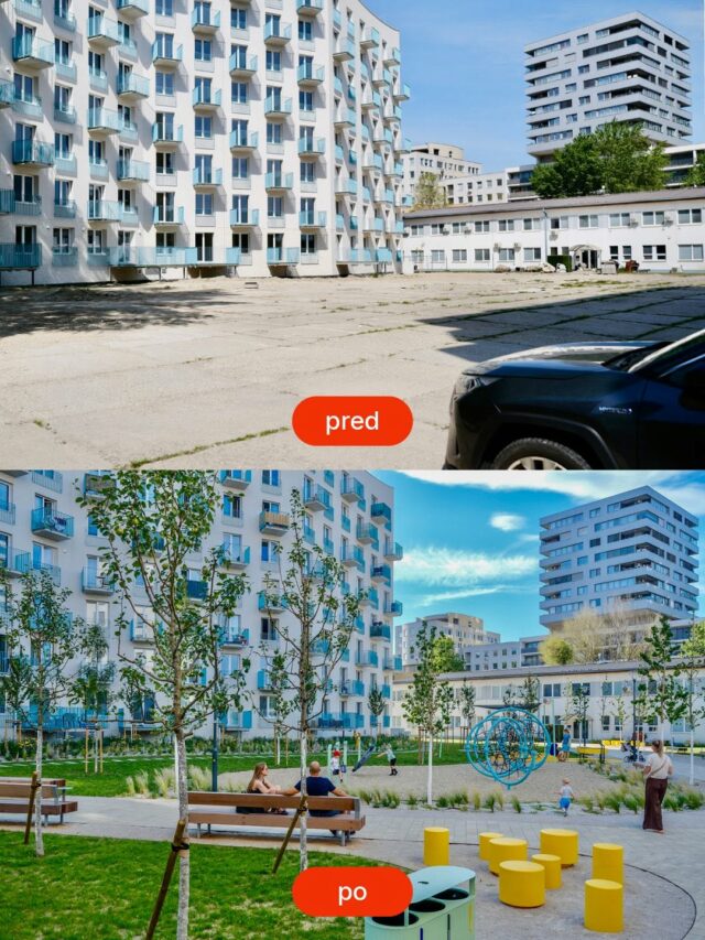 Muchovo namestie bytovky parcik