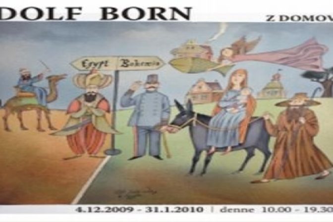Adolf Born plagát výstavy