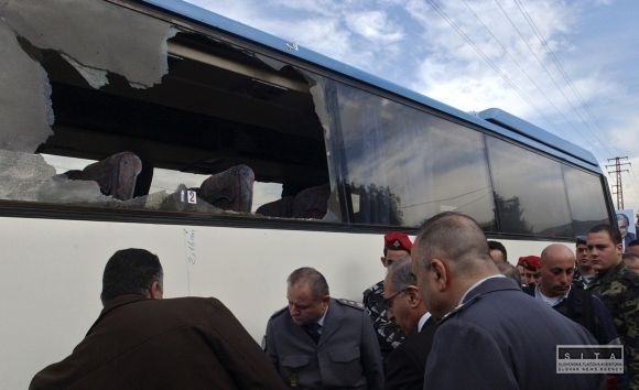 Prepadnutý autobus _ Sýria