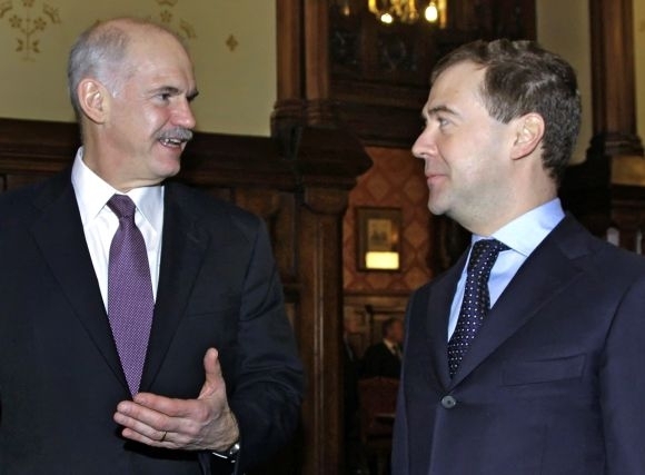 Dmitrij Medvedev, George Papandreou