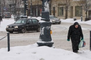 Litva, Vilnius, sneh, zima