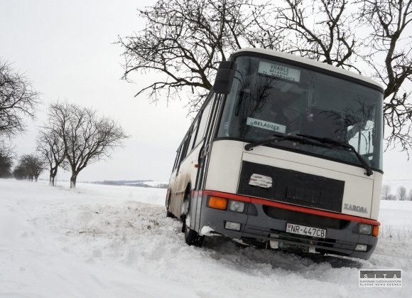Problémy na cestách pri Nitre