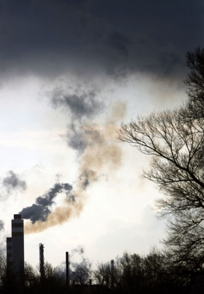 Komín, ovzdušie