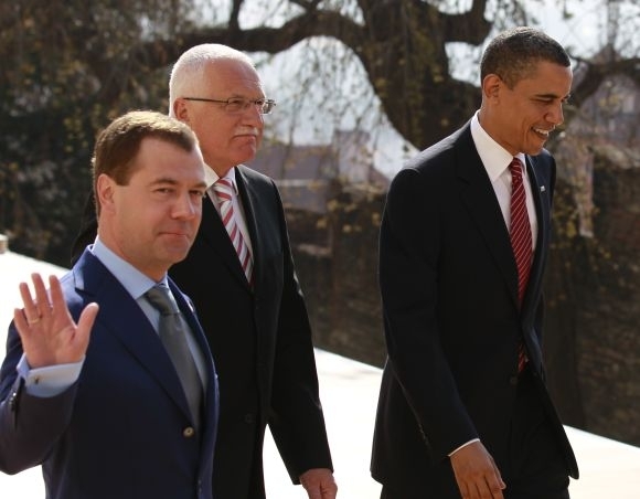 Medvedev, klaus, obama