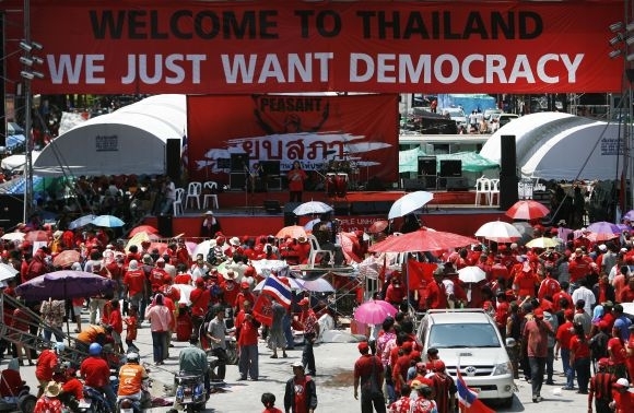 Thajsko demonštrácia