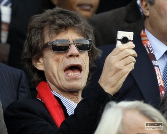 Mick Jagger na futbale