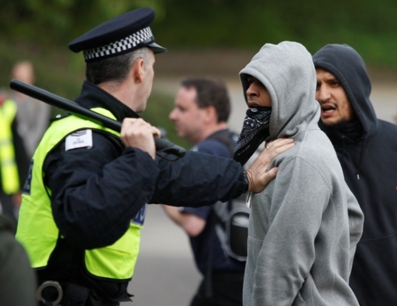 Moslimovia protest londýn