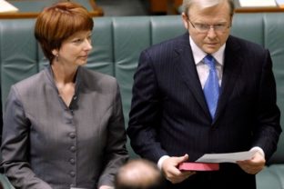 Rudd a Gillardová