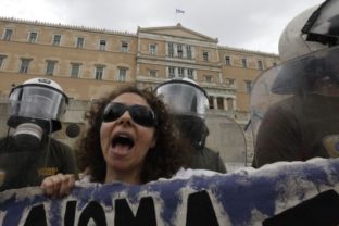 Grécko protest