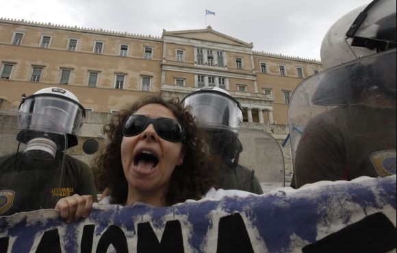 Grécko protest