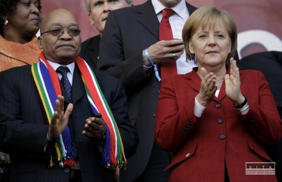 Zuma a Merkel