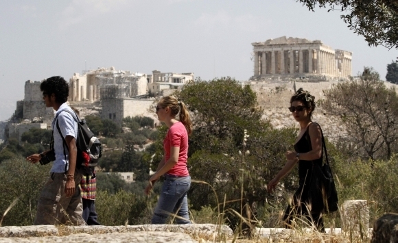 Grécko, turisti