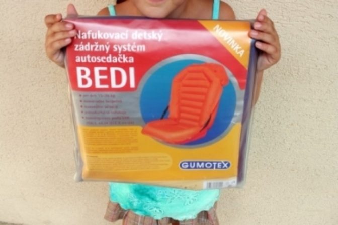 Nafukovacia detská autosedačka