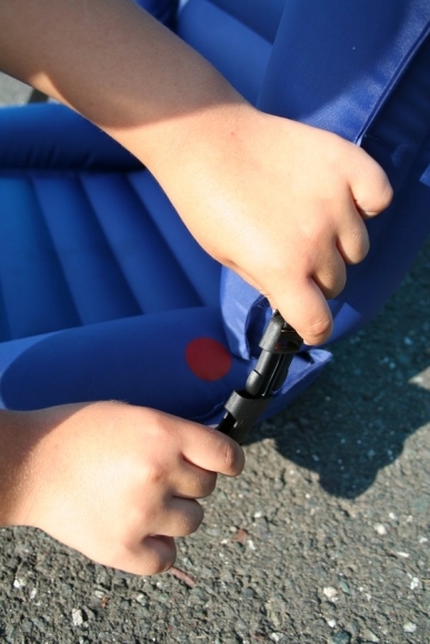 Nafukovacia detská autosedačka