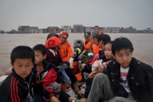 Čína povodne