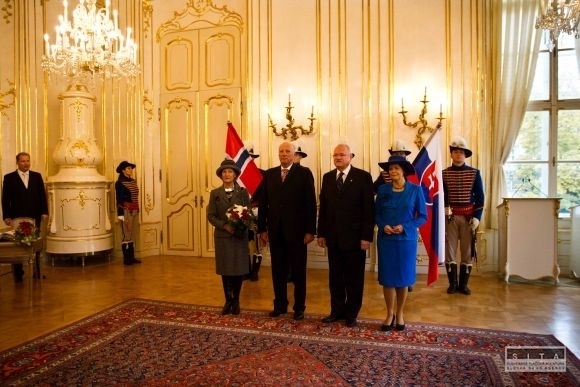 Nórsky kráľovský pár na Slovensku