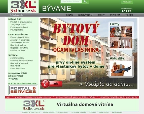 Portál 3xlHouse.sk bývanie