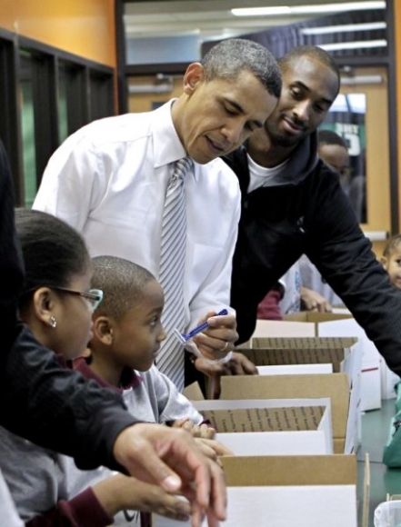 Obama prijal hráčov Lakers