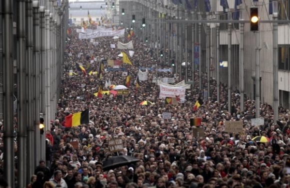 Belgický protest za novú vládu