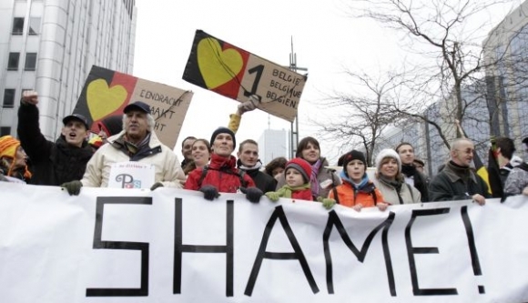 Belgický protest za novú vládu