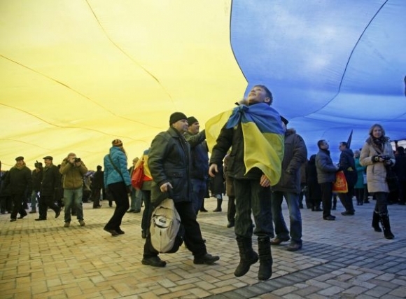 Kyjev si pripomenula zjednotenie národa protestom