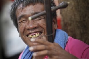 Nevidomý thajský muzikant