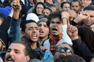 Tunis, protest