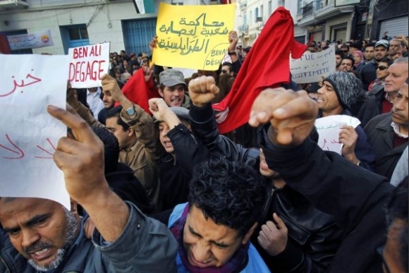 Tunisko, protesty