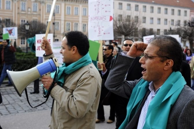 Košický protest proti vojne v Líbyi