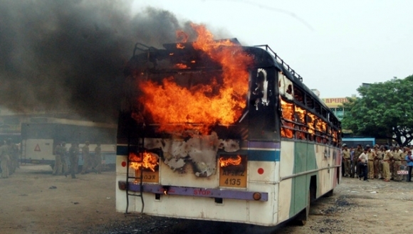 Požiar autobus