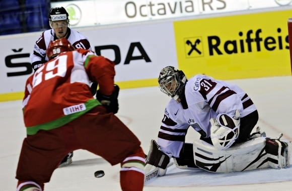 MS v hokeji: Bielorusko - Lotyšsko