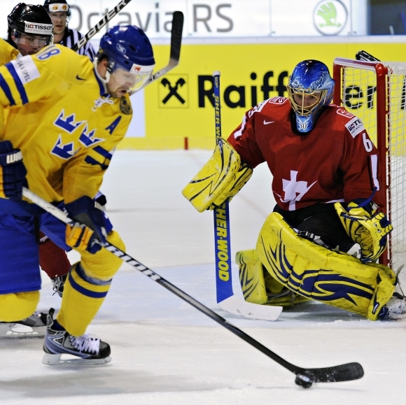 MS v hokeji: Švédsko - Švajčiarsko
