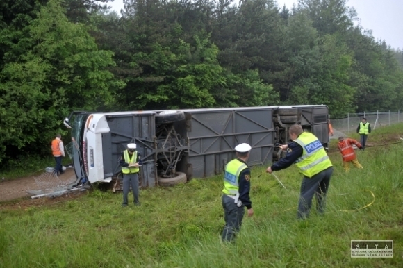 Nehoda nemeckého autobusu