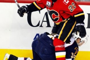 Zápas NHL medzi Atlantou Thrashers a Calgary Flame