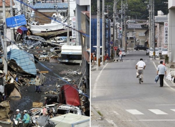Japonsko tesne po zemetrasení a tsunami a dnes