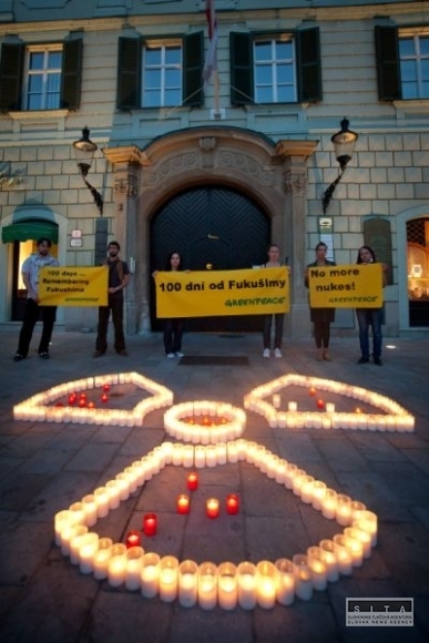 Sviecky protest jadrová energia fukušima