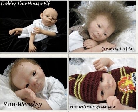 Bábiky inšpirované postavami z Harryho Pottera