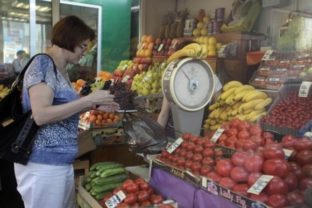 Obchod, zelenina, Rusko