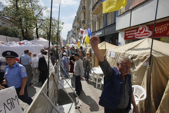 Tymošenkovej priaznivci v Kyjeve