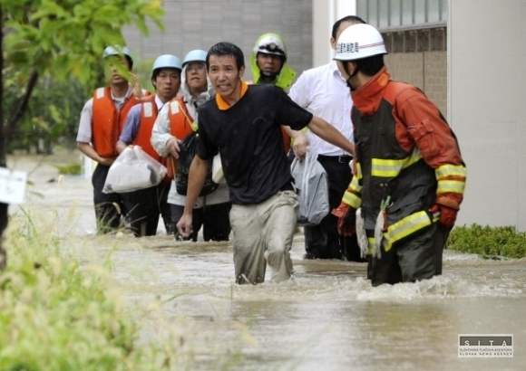 Japonsko, tajfún