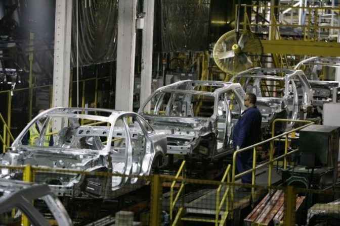 Priemysel, robot, automobilka