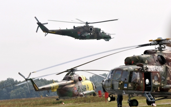 Vrtuľníky MI 24 na Slovensku dolietali